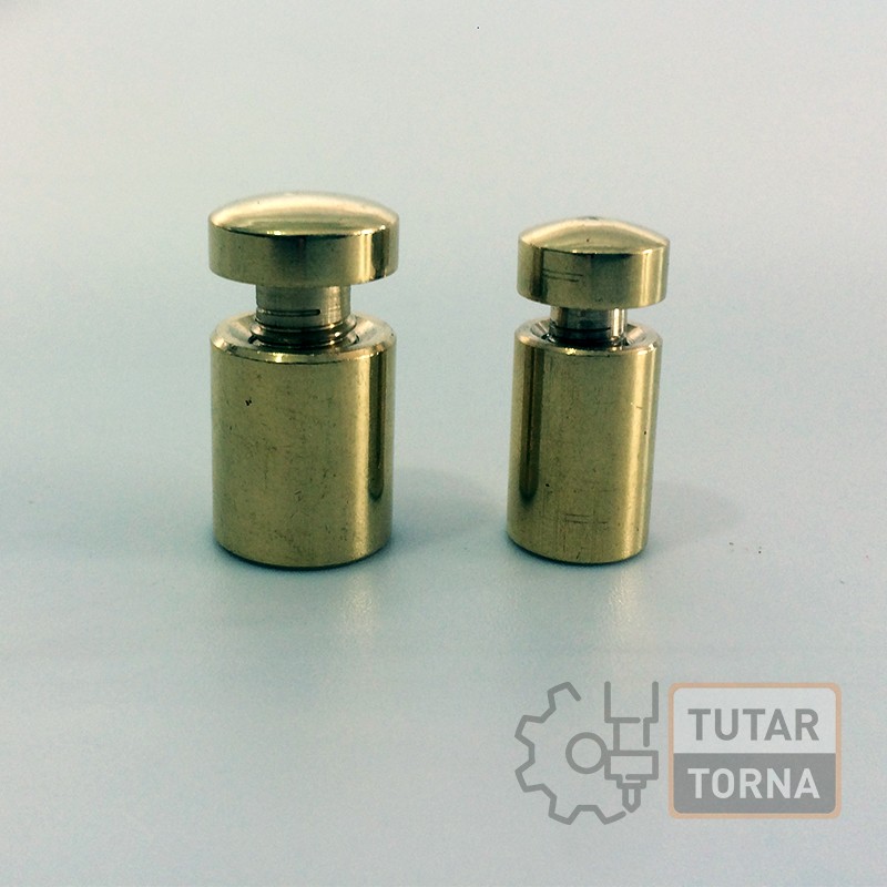TT 17mm Sarı Pirinç Pleksi Tutucu (Dış mekan) ürün resmi